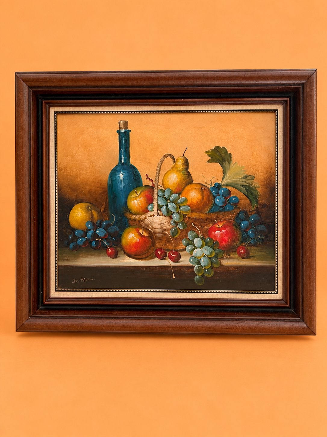 Schilderij stilleven fruit!, Antiek en Kunst, Ophalen of Verzenden, Stilleven, Doek