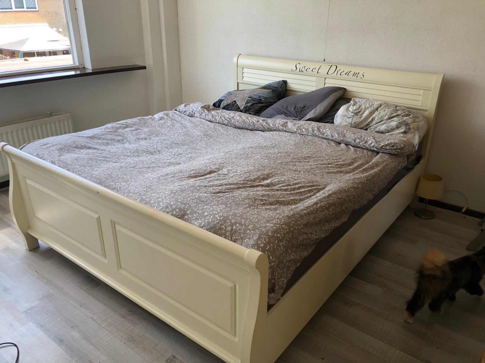 Elektronisch 2 persoons bed, Ophalen, Tweepersoons, Zo goed als nieuw, 180 cm