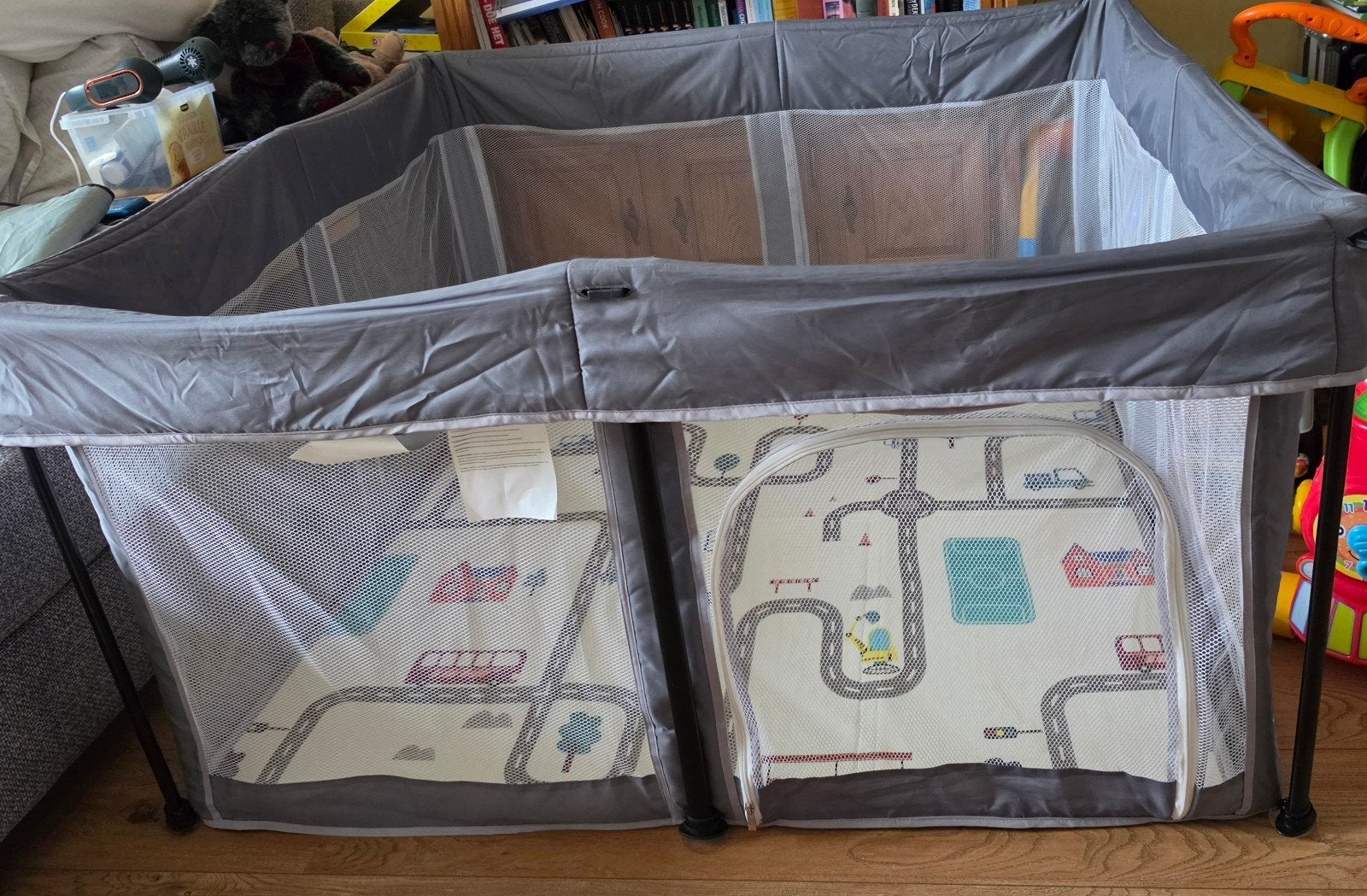opvouwbare grondbox, Ophalen, Zo goed als nieuw, Vierkant, Boxkleed
