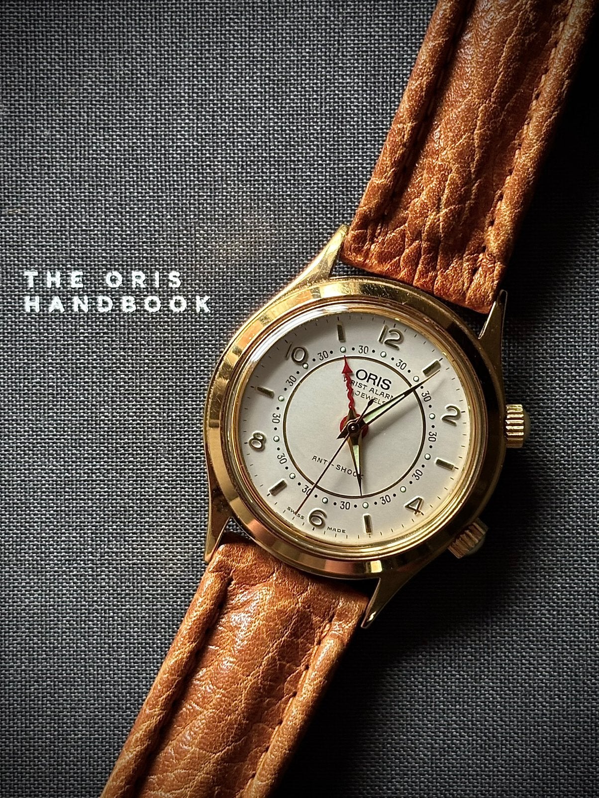 Oris alarm horloge, Overige merken, Leer, Staal, Polshorloge