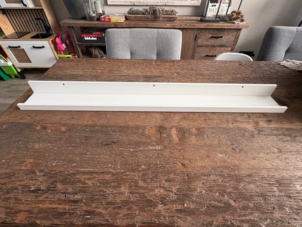Ikea Mosslanda Schilderijenplank Wit 115cm, Huis en Inrichting, Woonaccessoires | Wandplanken en Boekenplanken, Ophalen of Verzenden
