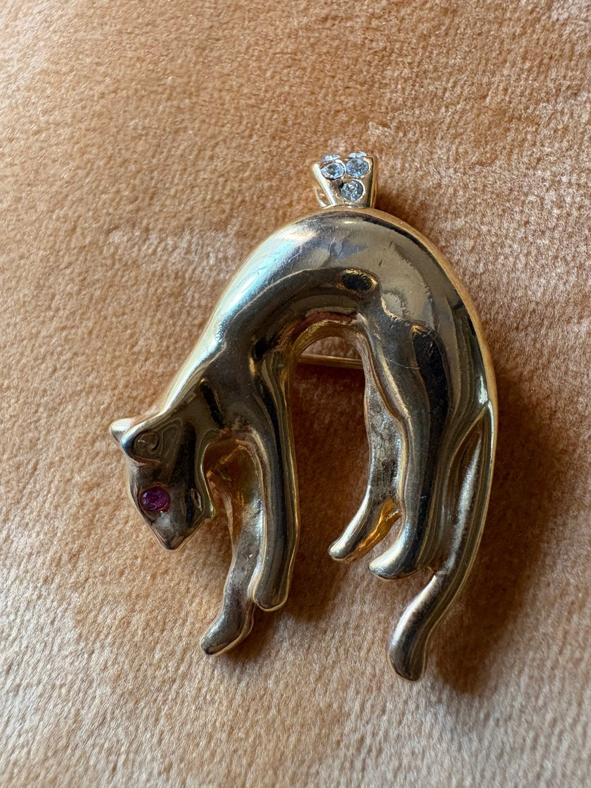 Panter broche/hanger, Ophalen of Verzenden, Zo goed als nieuw, Overige materialen