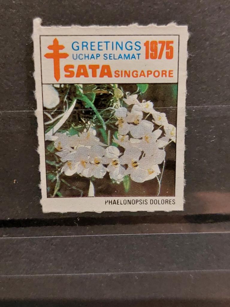 Singapore cinderella 1975 -  SATA anti tuberculose, Ophalen of Verzenden, Zuidoost-Azië