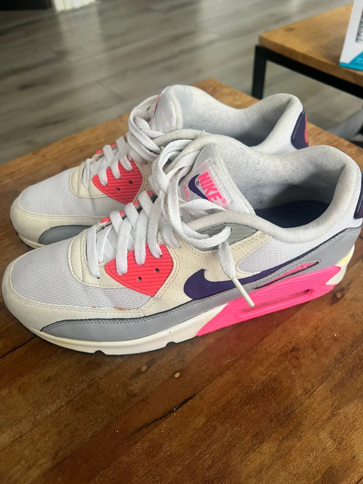 Nike air max 90 Wmns Laser Pink 2018 - 43 - 28cm heren 44, Kleding | Heren, Schoenen, Overige kleuren, Ophalen of Verzenden, Sneakers of Gympen