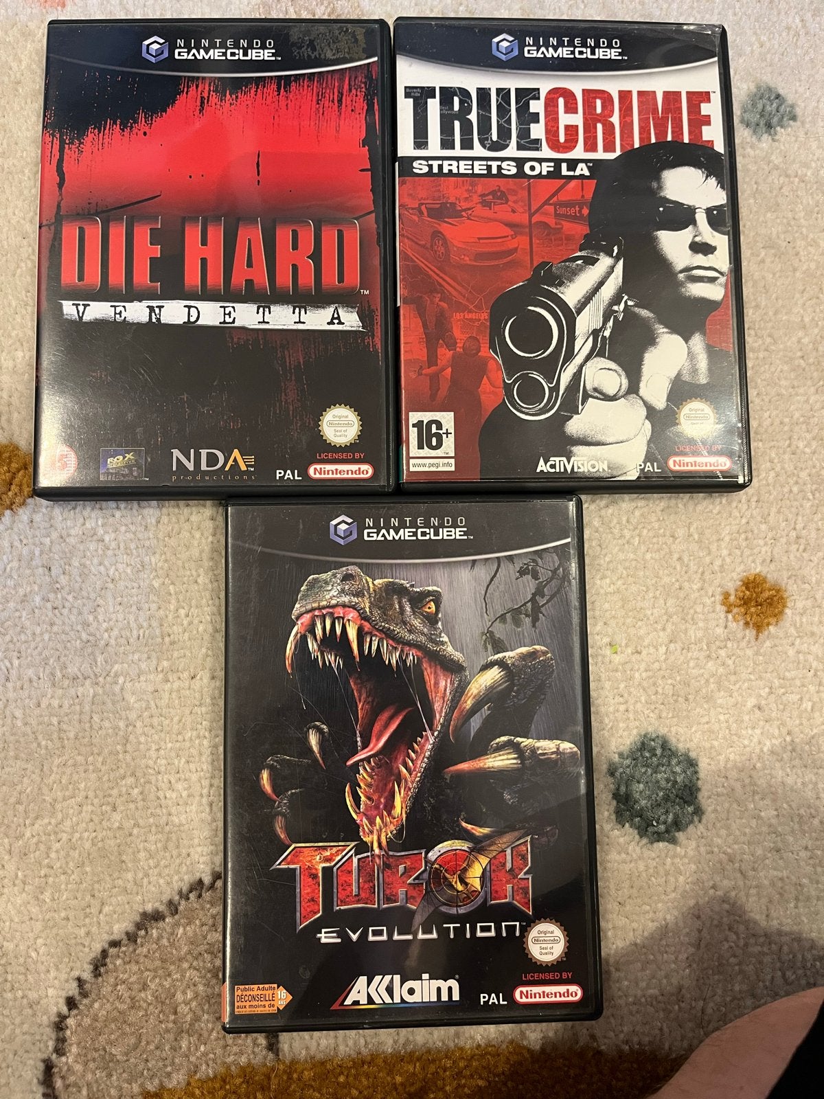 Nintendo GameCube games: Die Hard, True Crime, Turok, Avontuur en Actie, Gebruikt, 1 speler, Ophalen of Verzenden