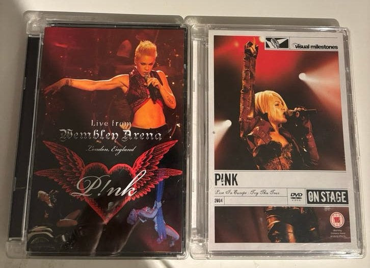 P!nk Live DVD's: Wembley Arena & Live In Europe 2004, Ophalen of Verzenden, Vanaf 6 jaar, Concert, Inclusief doosje