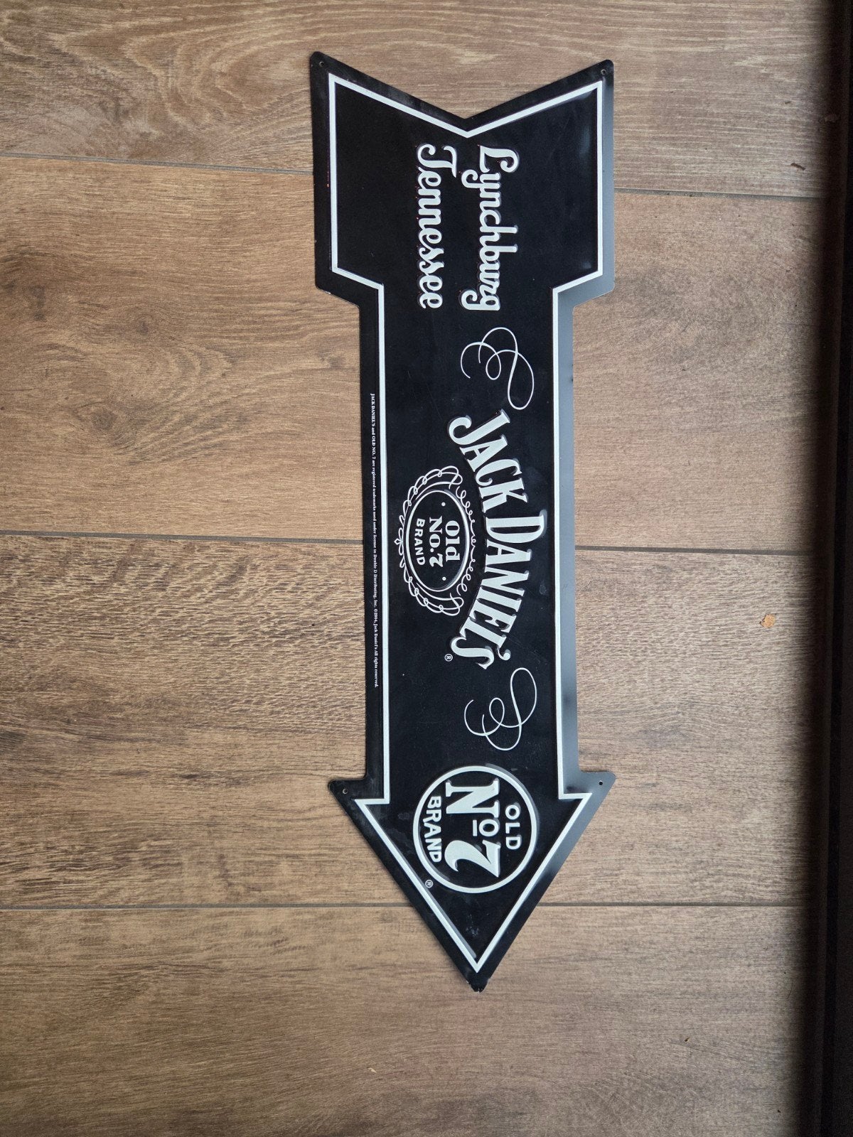 Jack Daniel's  Reclamebord Pijl, Ophalen of Verzenden, Reclamebord