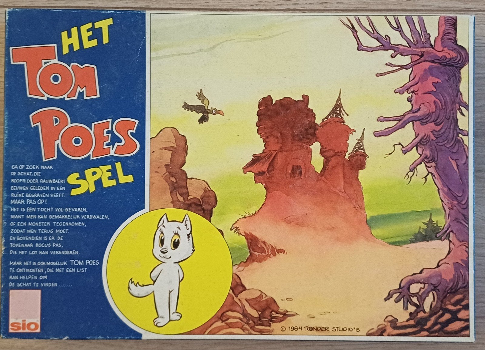 Tom Poes spel, compleet met alle toebehoren, Drie of vier spelers, Ophalen of Verzenden, Gebruikt, Sio