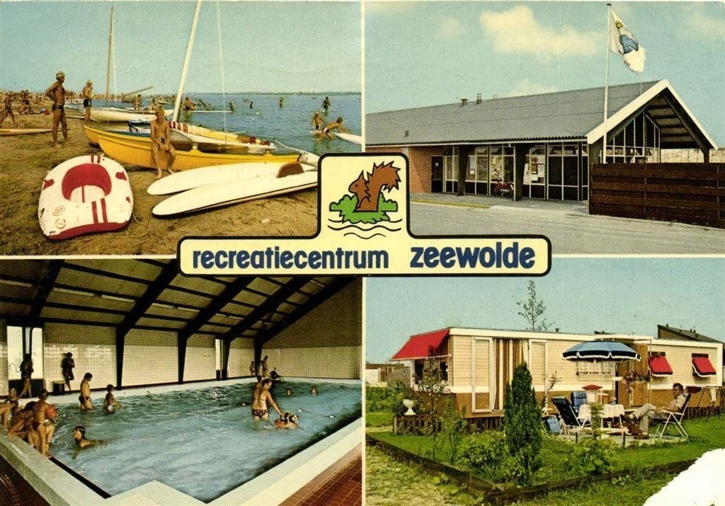 recreatiecentrum Zeewolde - 4 afb - 1982 gelopen, Verzamelen, Ophalen of Verzenden, 1980 tot heden, Gelopen, Flevoland