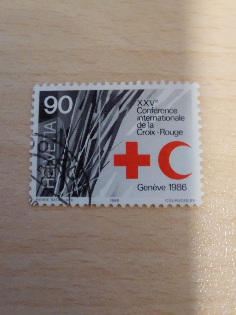 1986 Zwitserland Rode Kruis  Genève, Postzegels en Munten, Verzenden, Gestempeld