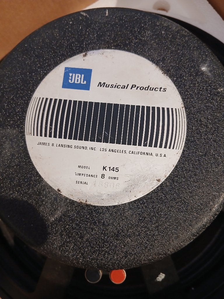 JBL  K 145  8 OHM  POWER BAS SPEAKER.   BIEDEN., 150 watt of meer, Gebruikt, Ophalen of Verzenden, Subwoofer