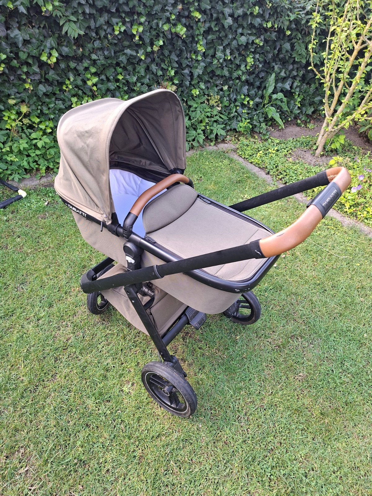 Dubatti kinderwagen met reiswieg,voetenzak en meerijdplankje, Gebruikt, Combiwagen, Met reiswieg, Ophalen
