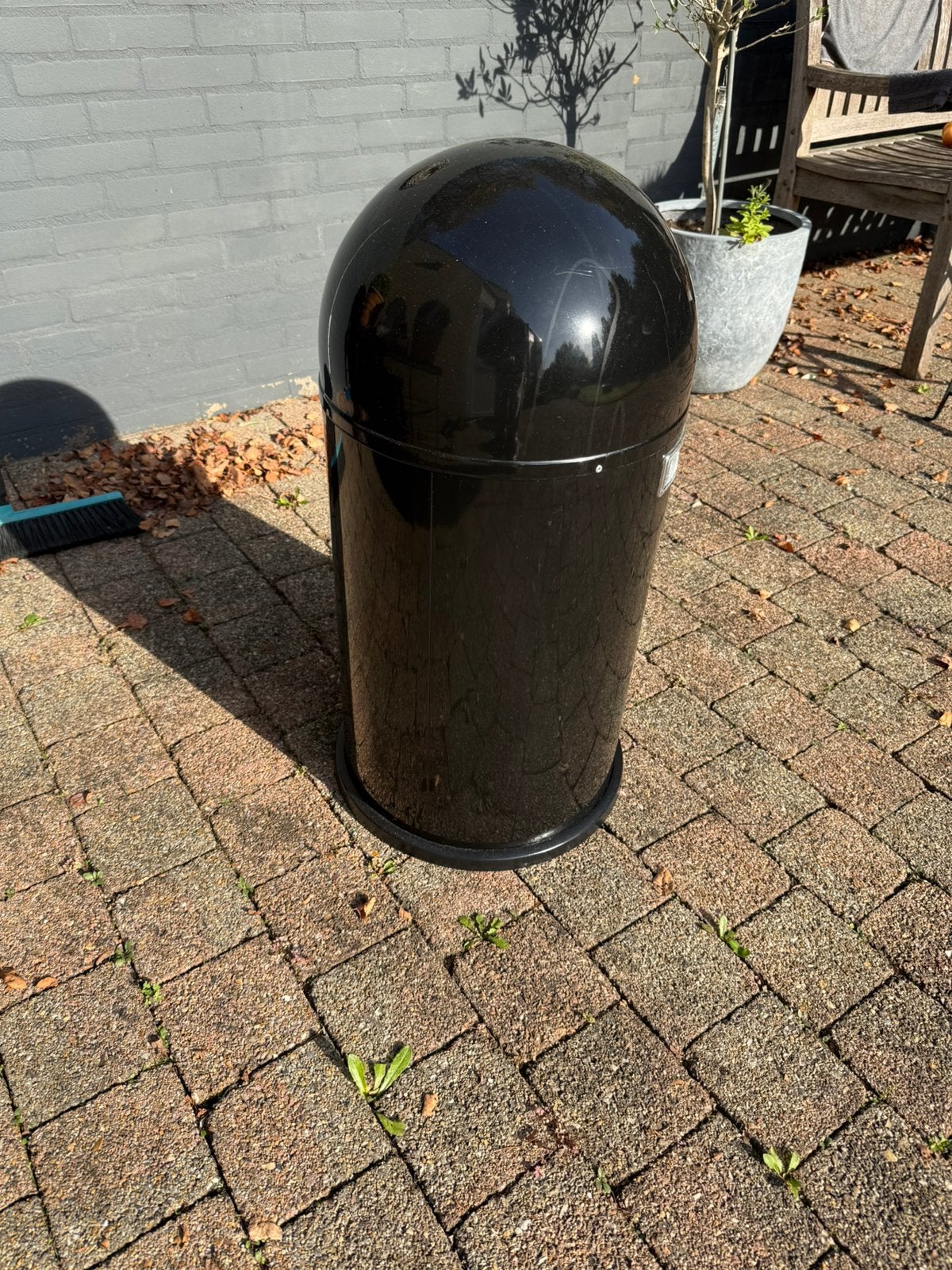Wesco zwarte  afvalemmer 60 lier, 40 liter of meer, Ophalen, Zo goed als nieuw