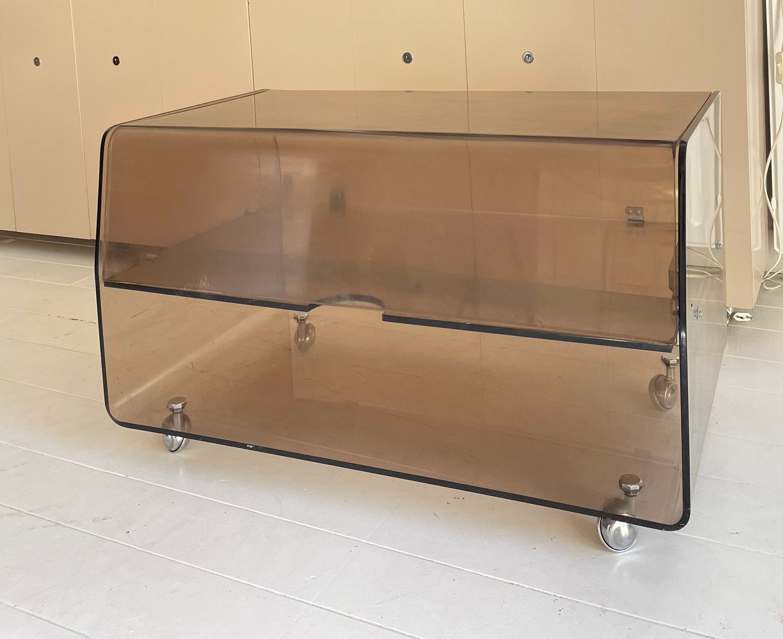Vintage audiomeubel space age, Huis en Inrichting, Ophalen of Verzenden, Gebruikt, 50 tot 100 cm, Minder dan 50 cm