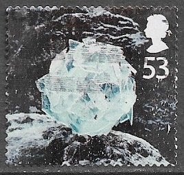 GB 53p. Kerstzegel IJssculpturen - IJsbal - 2003, Postzegels en Munten, Postzegels | Europa | UK, Verzenden, Gestempeld