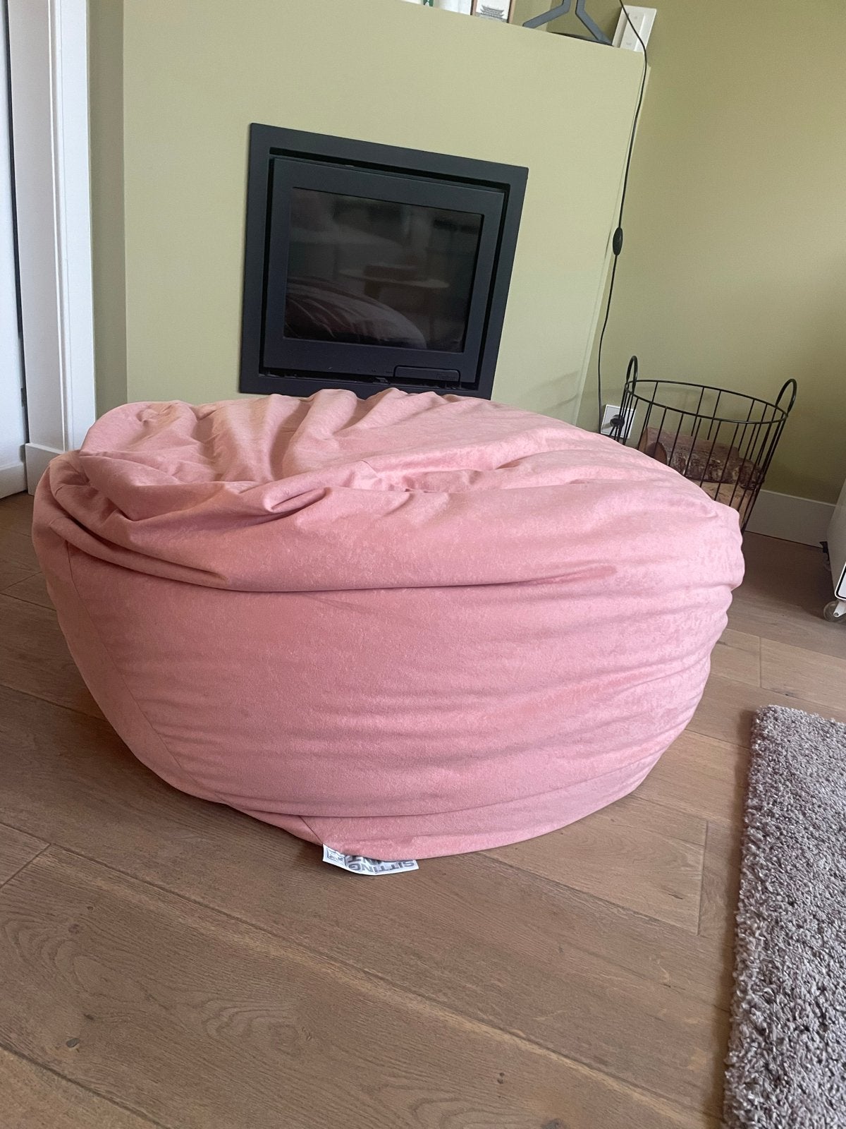 Hippe Zitzak Sitting Point Easy XXL - Oudroze, Huis en Inrichting, Zitzakken, Ophalen, Zo goed als nieuw, Roze, Zitzak