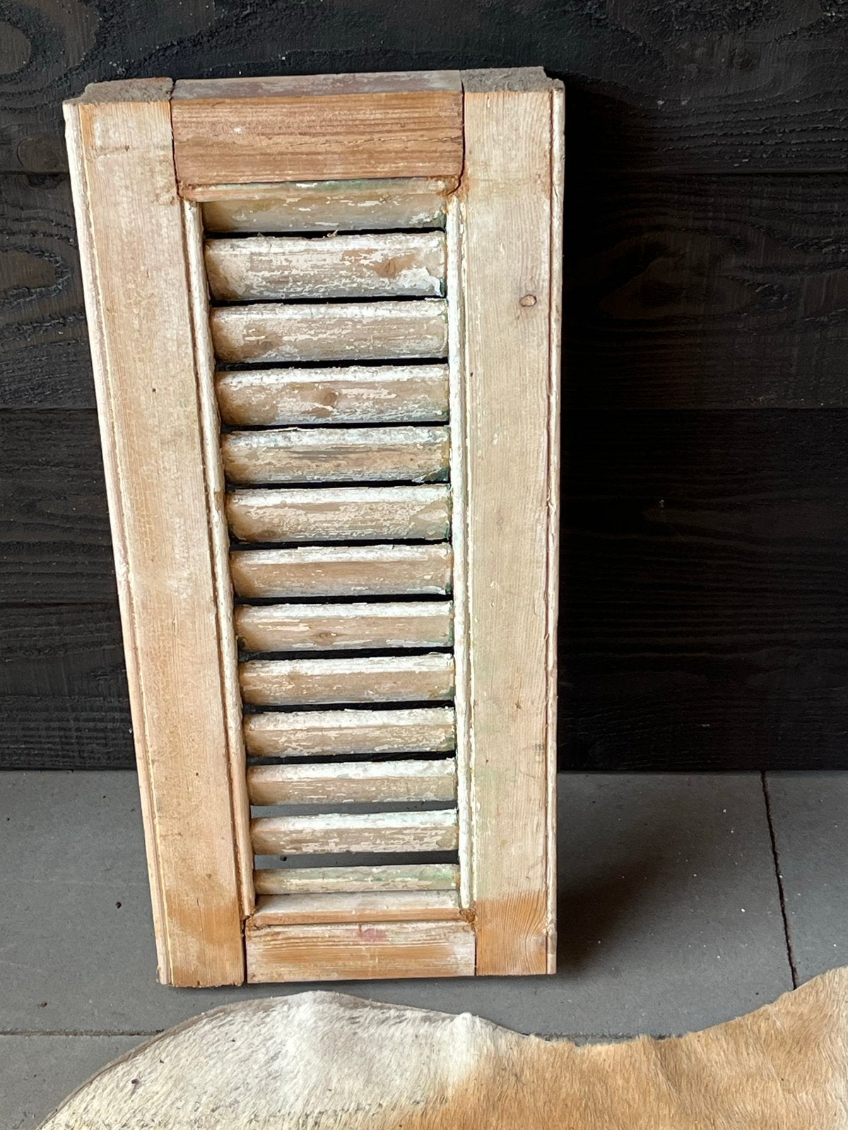Vintage houten luik - Decoratief item, Huis en Inrichting, Ophalen, Gebruikt