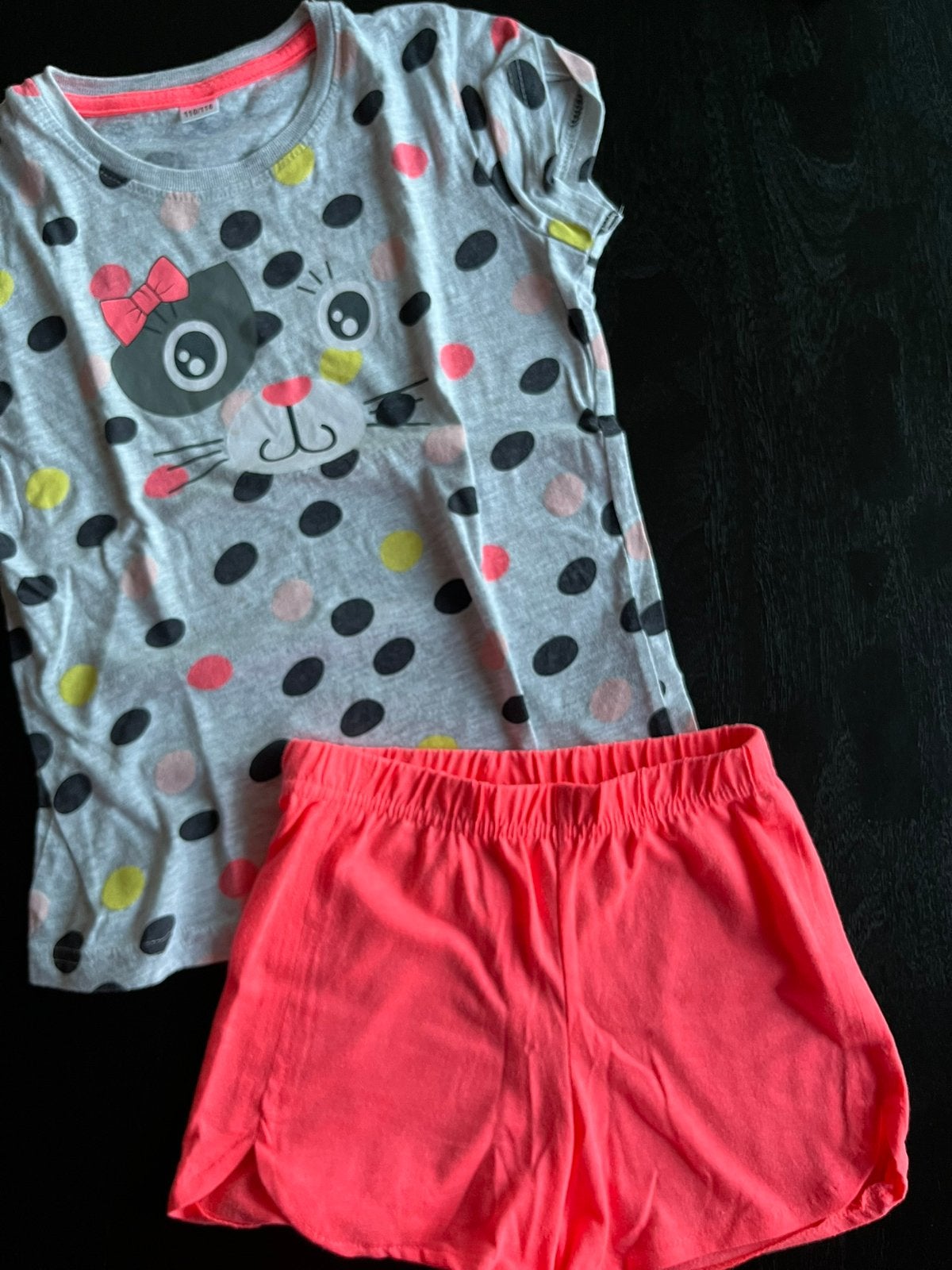 Maat 110/116 Pyama korte mouw en korte broek, Ophalen of Verzenden, Zo goed als nieuw, Meisje, Nacht- of Onderkleding