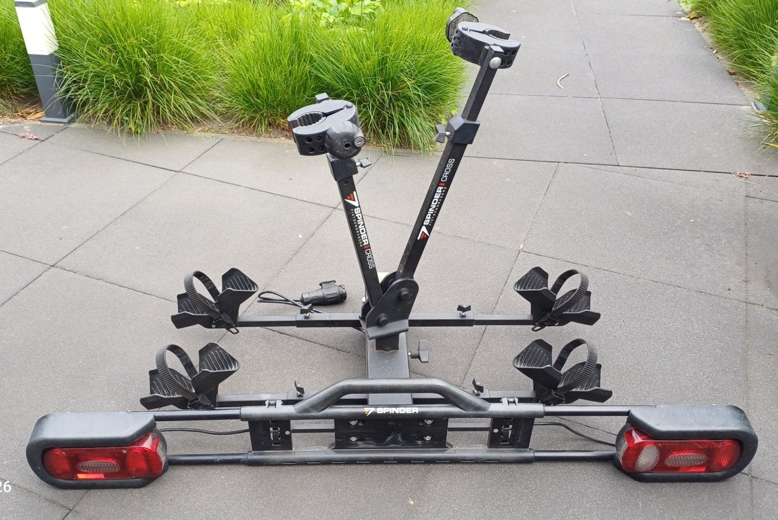 Fietsendrager Spinder Cross, Ophalen, Gebruikt, Elektrische fiets, 2 fietsen