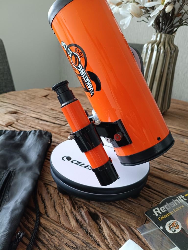 Celestron FirstScope 76mm Reflector Telescoop, Audio, Tv en Foto, Optische apparatuur | Telescopen, Ophalen, Met statief, Spiegeltelescoop (reflector)