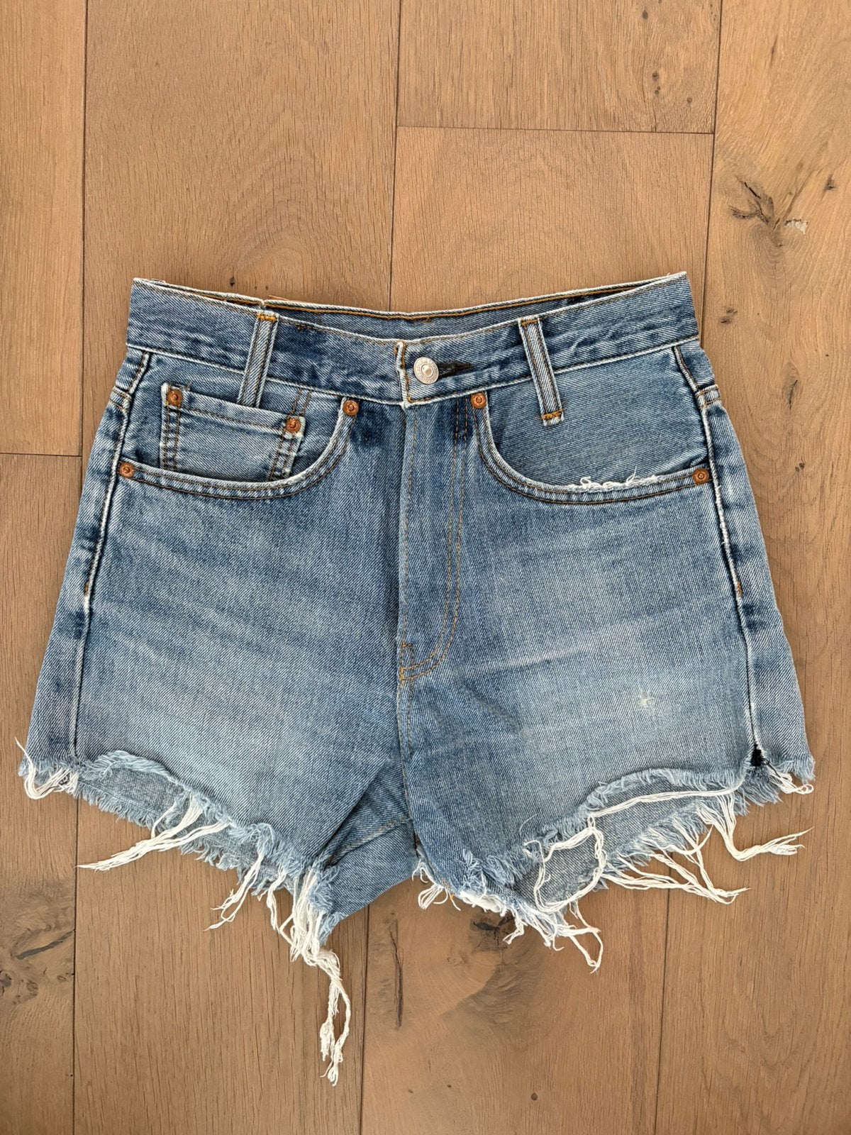 Levi’s vintage korte broek, Ophalen of Verzenden, Gedragen, Blauw, W27 (confectie 34) of kleiner