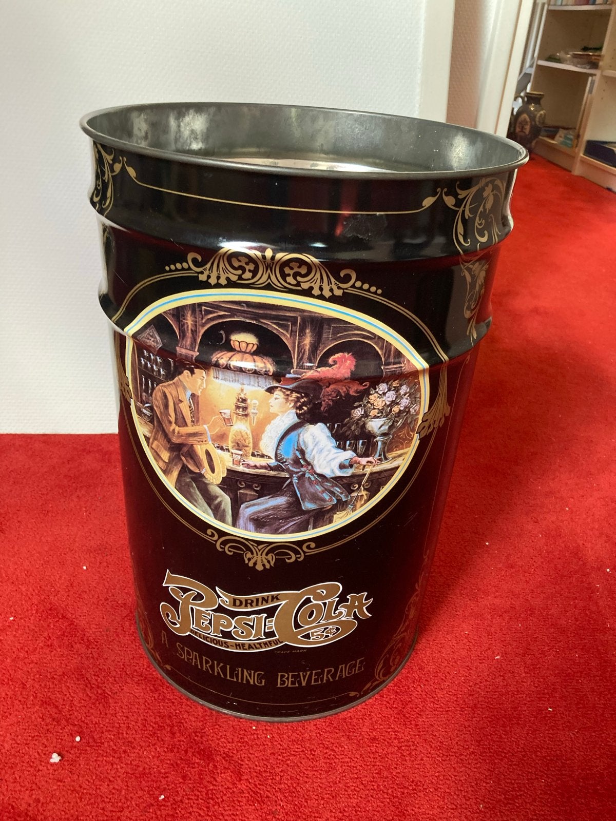 Vintage Pepsi Cola ijsemmer / afvalbak, Verzamelen, Ophalen, Gebruikt, Gebruiksvoorwerp