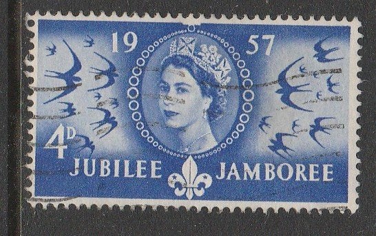 Engeland 1953 - Wereld Scout Jamboree, Postzegels en Munten, Ophalen, Gestempeld