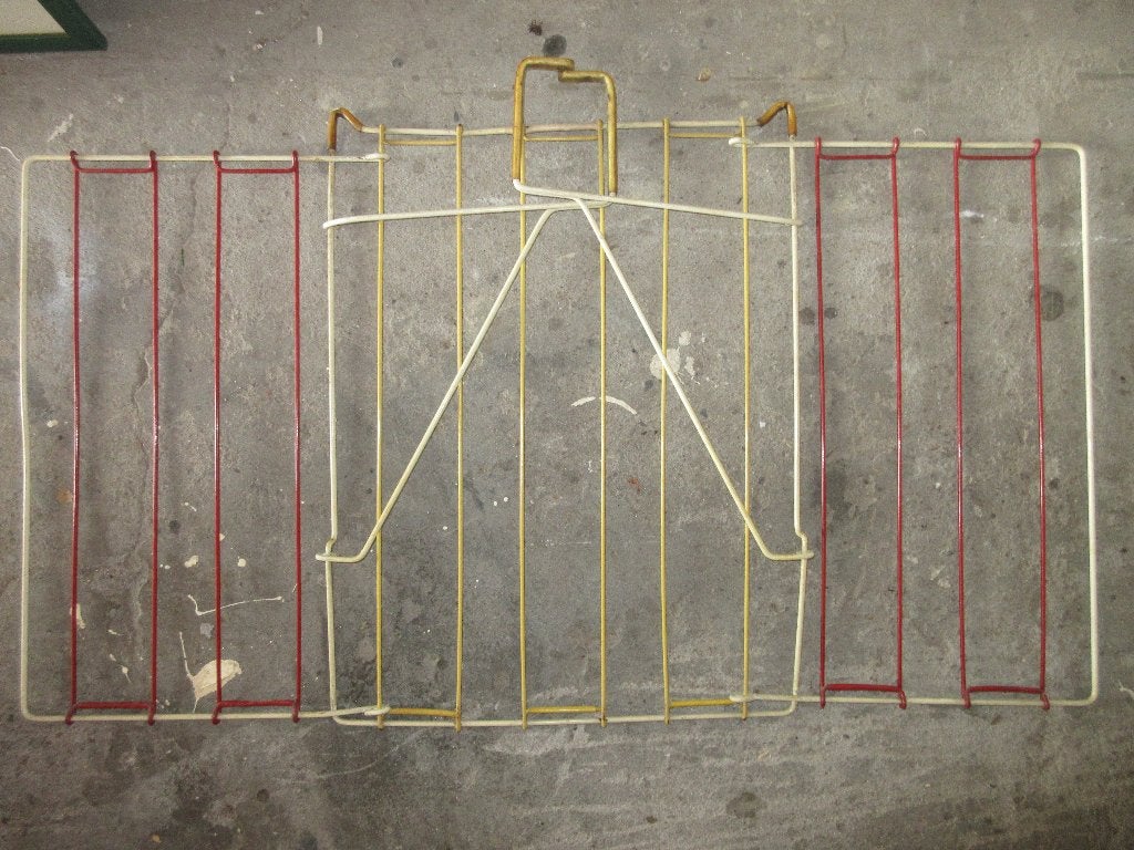 Vintage wasrek voor aan de muur, Tuin en Terras, Ophalen of Verzenden, Gebruikt, Wasrek