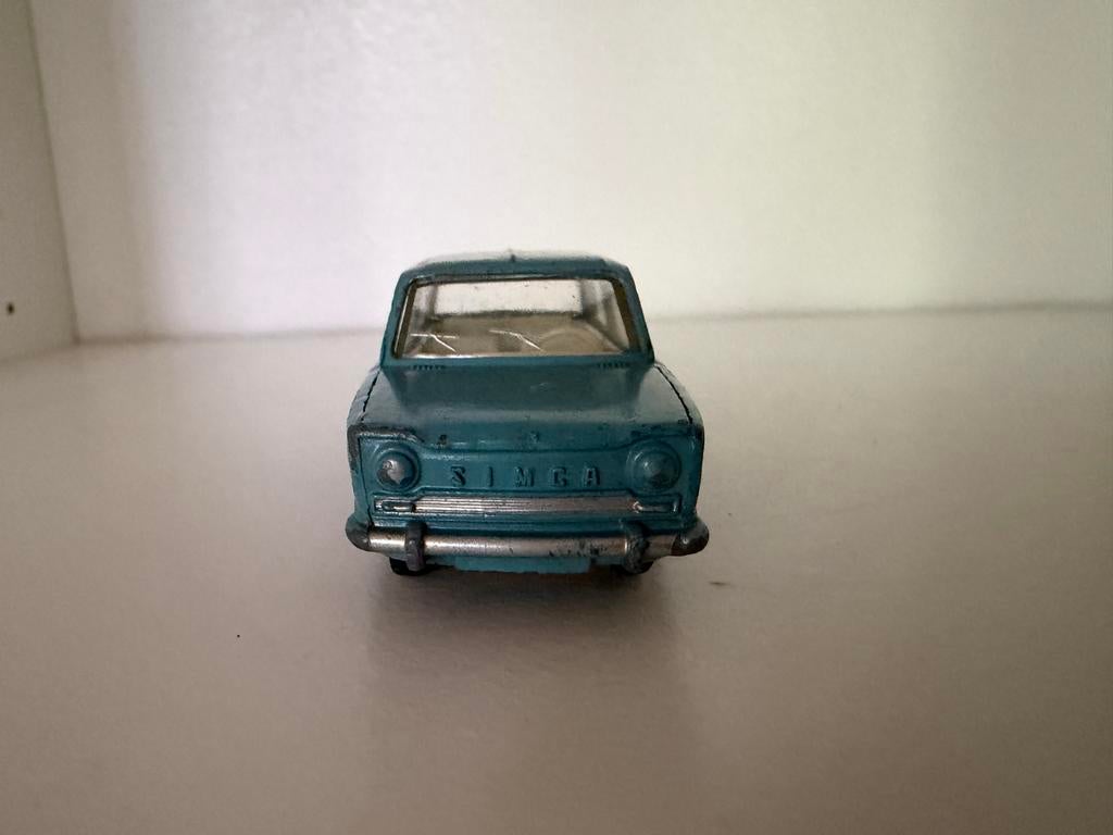 Dinky Toys Simca 1000 (519) Blauw Meccano France jaren 60, Hobby en Vrije tijd, Modelauto's | 1:43, Ophalen of Verzenden, Gebruikt
