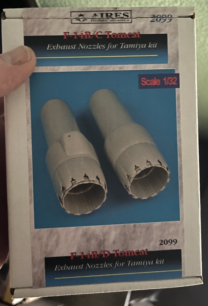 Aires: F-14B/D Tomcat exhaust nozzles Tamiya 1:32, Verzenden, Nieuw, Groter dan 1:72, Overige merken