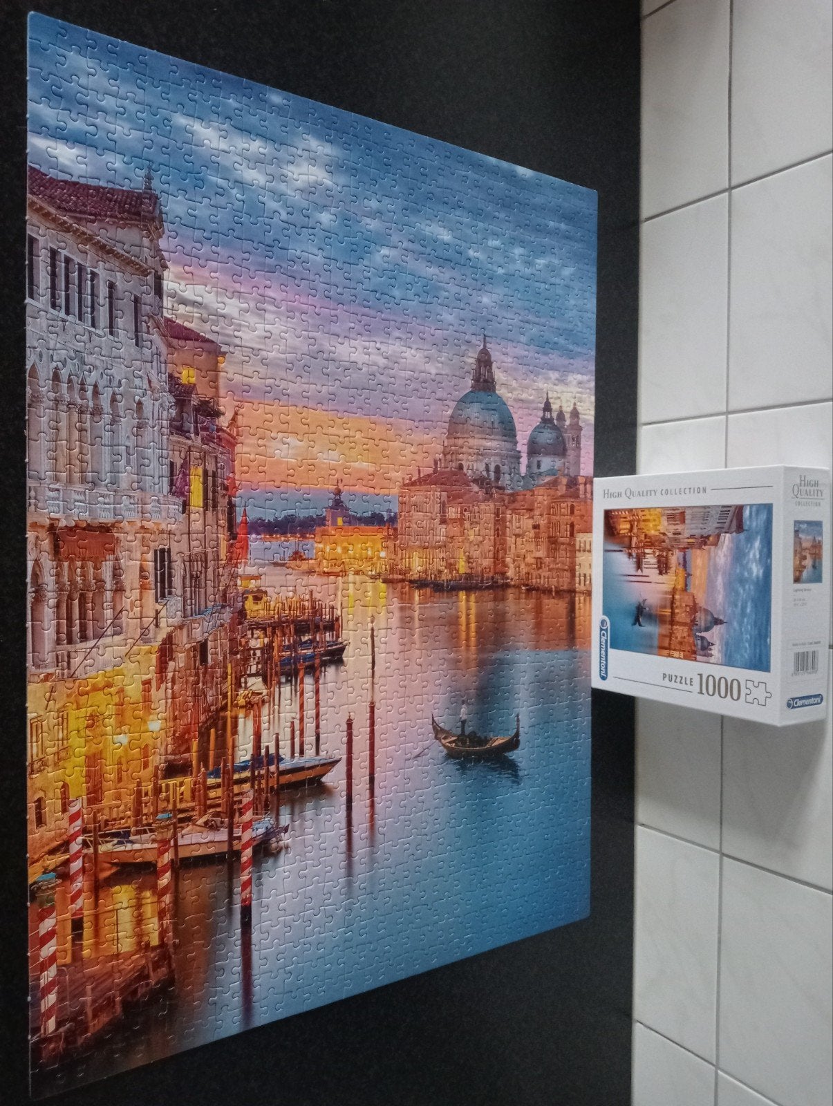 Clementoni Leg Puzzel " Lighting Vinice ", Ophalen of Verzenden, 500 t/m 1500 stukjes, Gebruikt, Legpuzzel