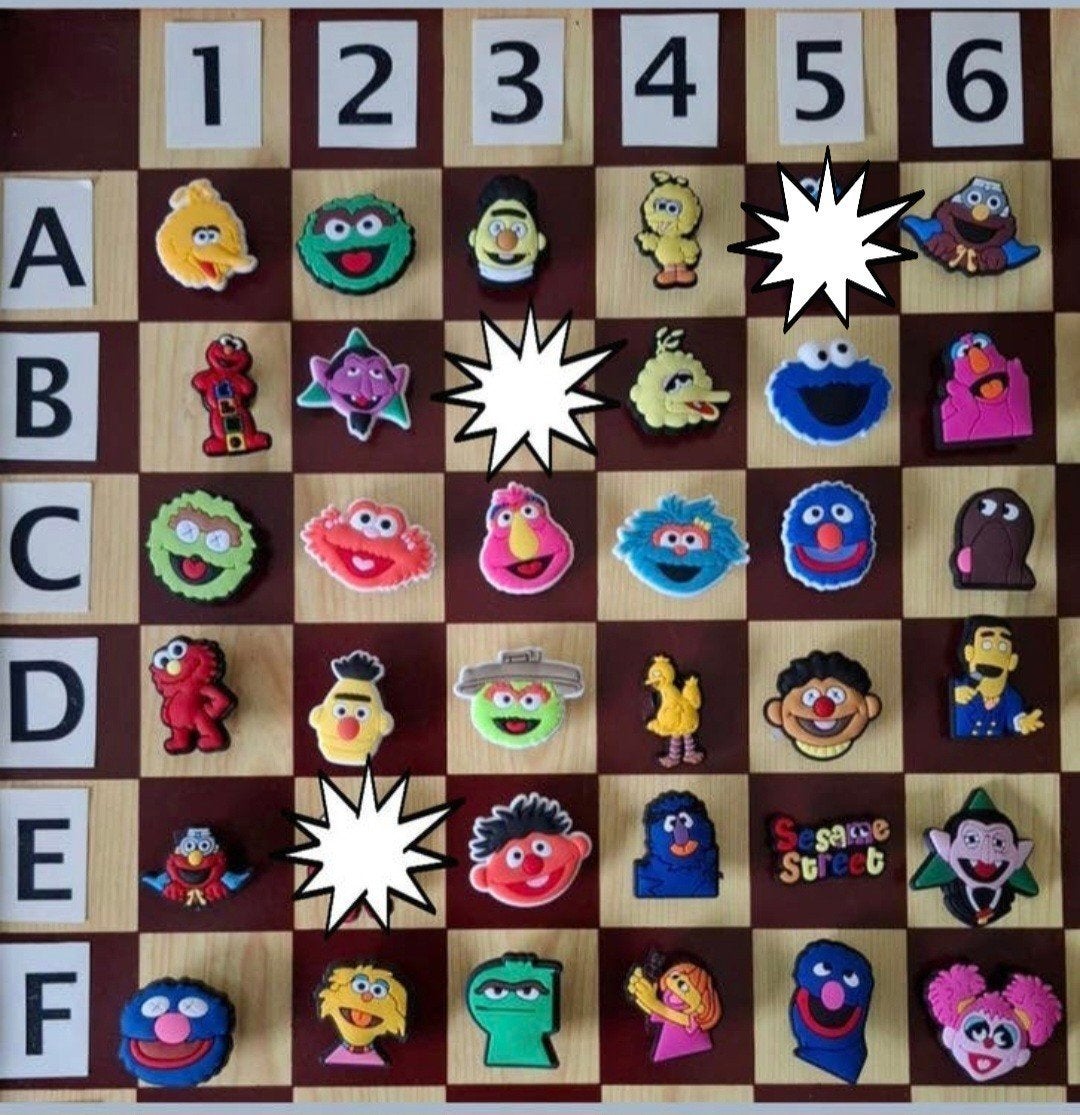 19: Sesamstraat Schoenbedels Charms voor de Crocs, Ophalen of Verzenden, Zo goed als nieuw