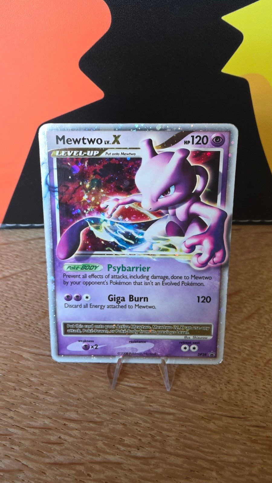Mewtwo LV.X Pokémon kaart - Goede staat, Hobby en Vrije tijd, Ophalen of Verzenden, Gebruikt, Losse kaart