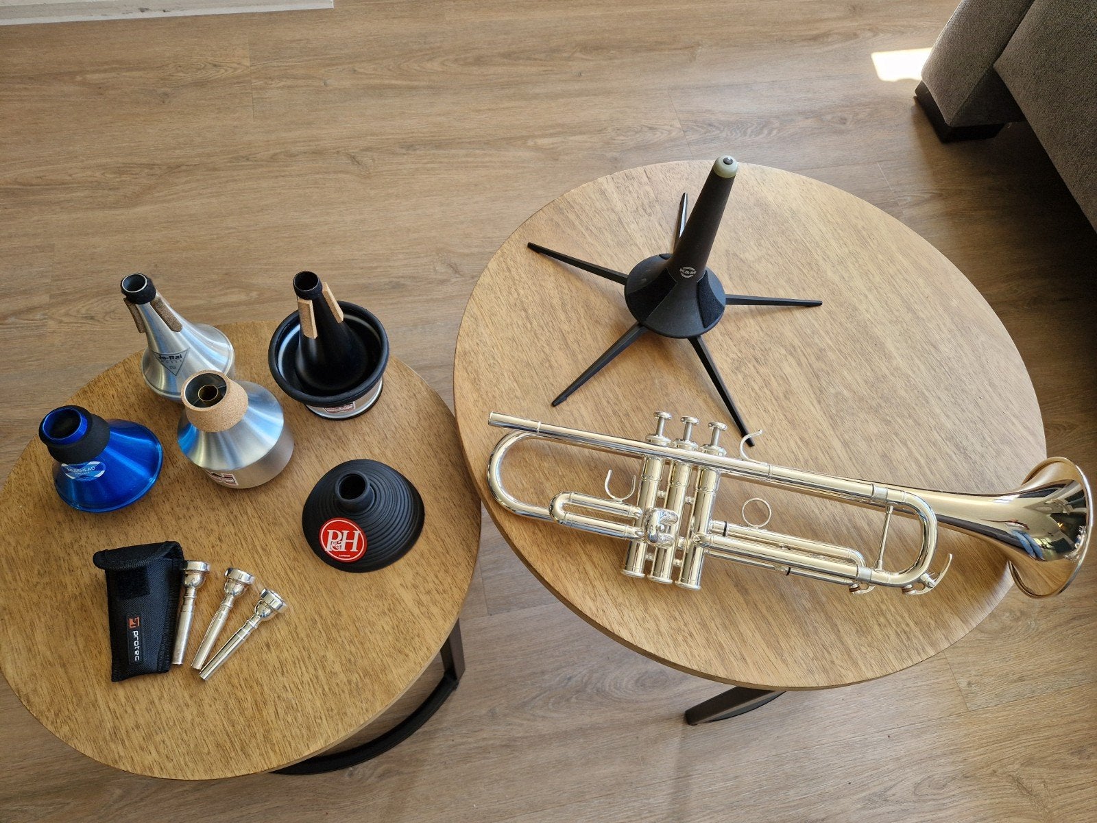 Yamaha YTR-5335 GSII compleet met accessoires, Ophalen, Zo goed als nieuw, Bes-trompet