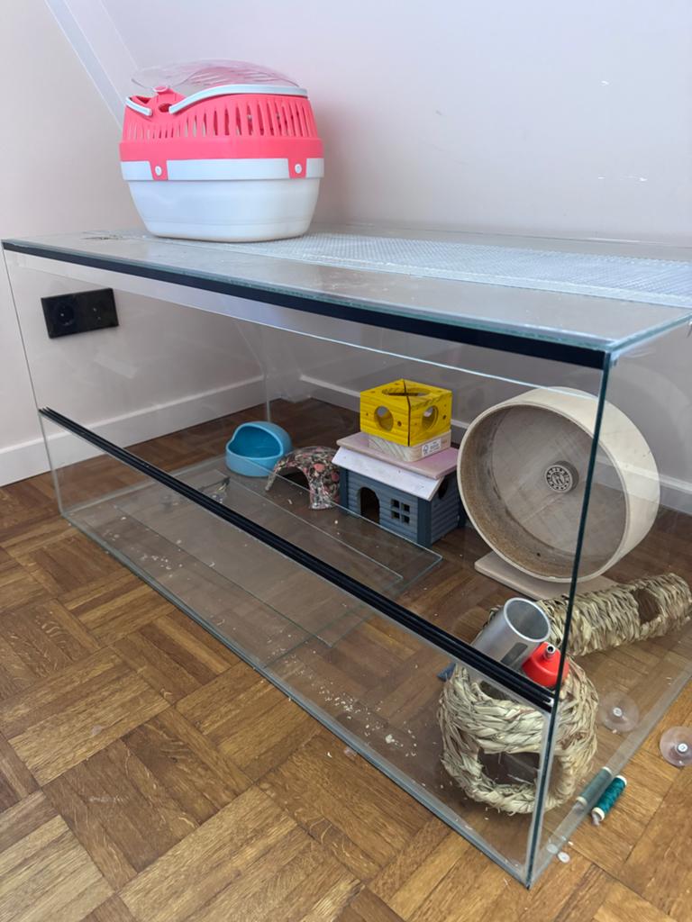 Hamsterkooi / terrarium 50x100, Kooi, Gebruikt, Hamster, 75 tot 110 cm