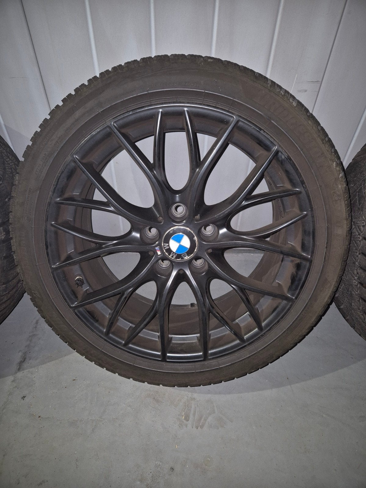 BMW M 405 velgen 18 inch met Bridgestone winterbanden, Ophalen, 18 inch, Gebruikt, Banden en Velgen