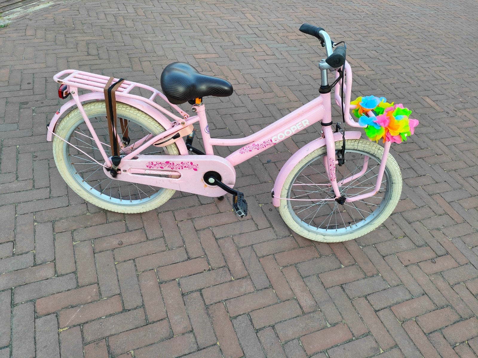 Meisjes fiets popal cooper 20 inch, Terugtraprem, Ophalen of Verzenden, Popal, 20 inch