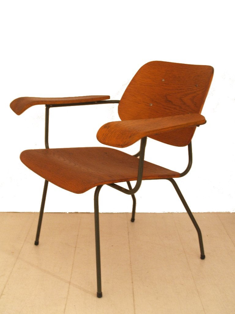 Pilastro mid century vintage design fauteuil Tjerk Reijenga, Ophalen, Gebruikt, -, -