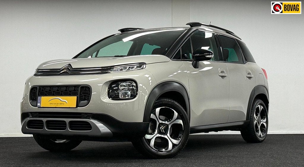 Citroen C3 Aircross 1.2 PureTech S&S Shine*Automaat*Navi*Car, Auto's, Gebruikt, Zwart, 1199 cc, Bedrijf