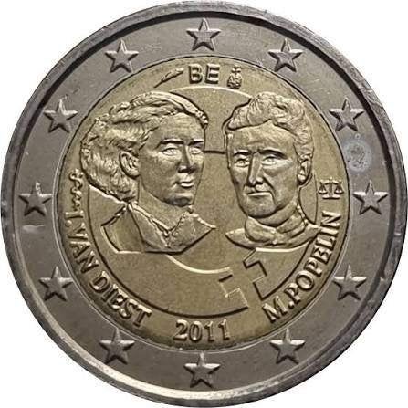 Belgie - 2 Euro 2011 - Vrouwendag, Verzenden, België, 2 euro, Losse munt