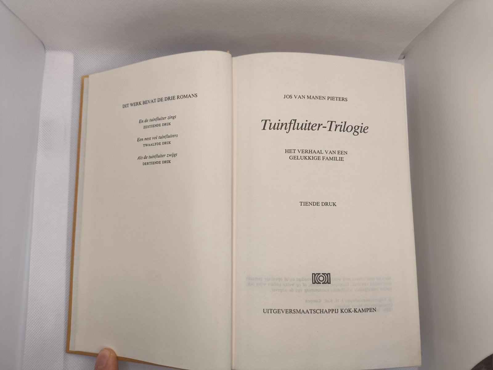 Tuinfluiter trilogie Jos van Manen Pieters boek, Boeken, Ophalen of Verzenden, Zo goed als nieuw