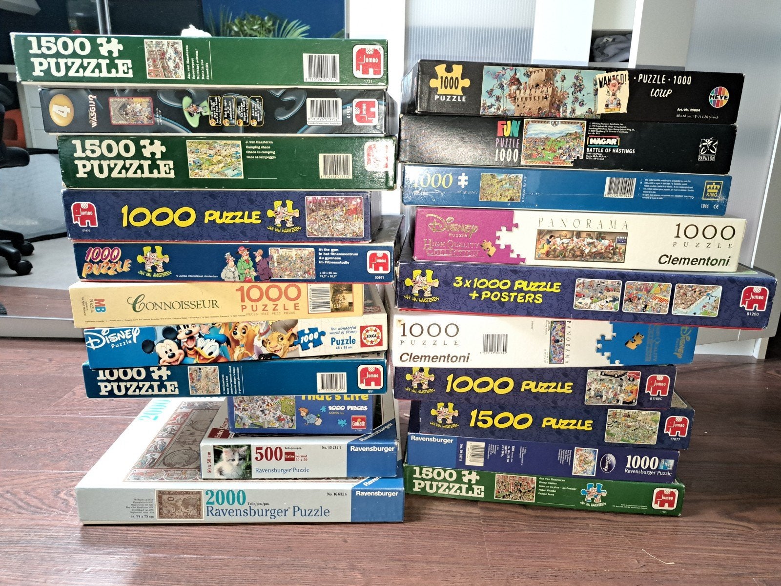Heel veel puzzels, Hobby en Vrije tijd, Denksport en Puzzels, Ophalen of Verzenden, 500 t/m 1500 stukjes, Zo goed als nieuw