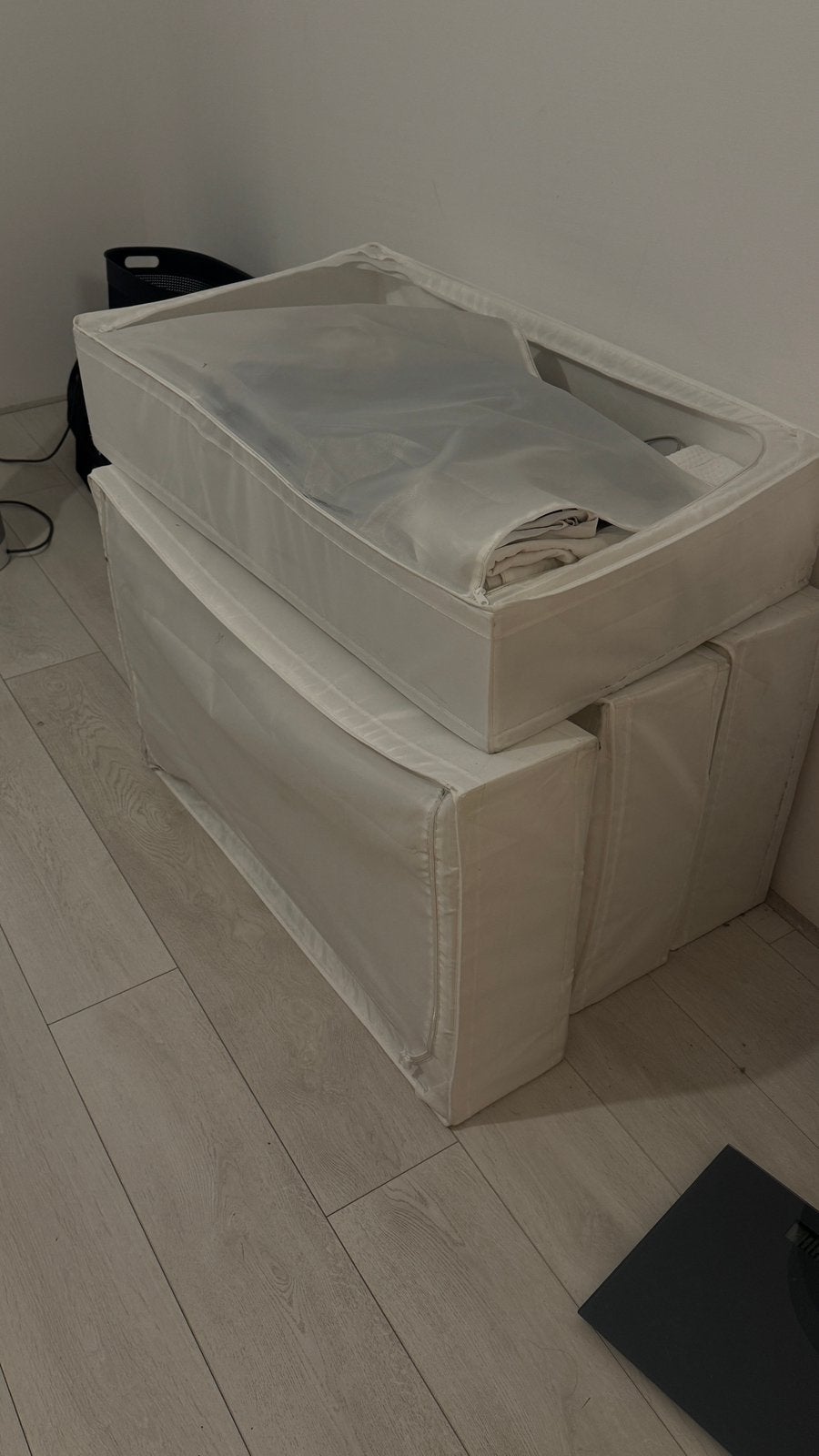 Ikea skubb storage case x 4 white 90x53x19cm, Doos, Minder dan 35 cm, Ophalen of Verzenden, Zo goed als nieuw
