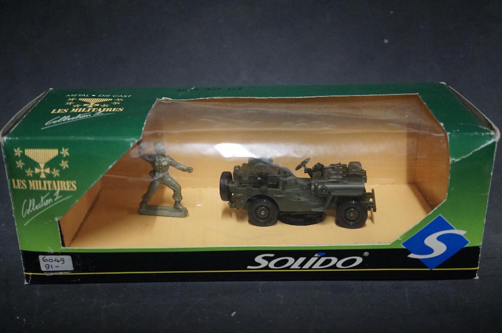 Solido Willys jeep SAS - TOP, Hobby en Vrije tijd, Ophalen of Verzenden, Zo goed als nieuw, Auto, Solido