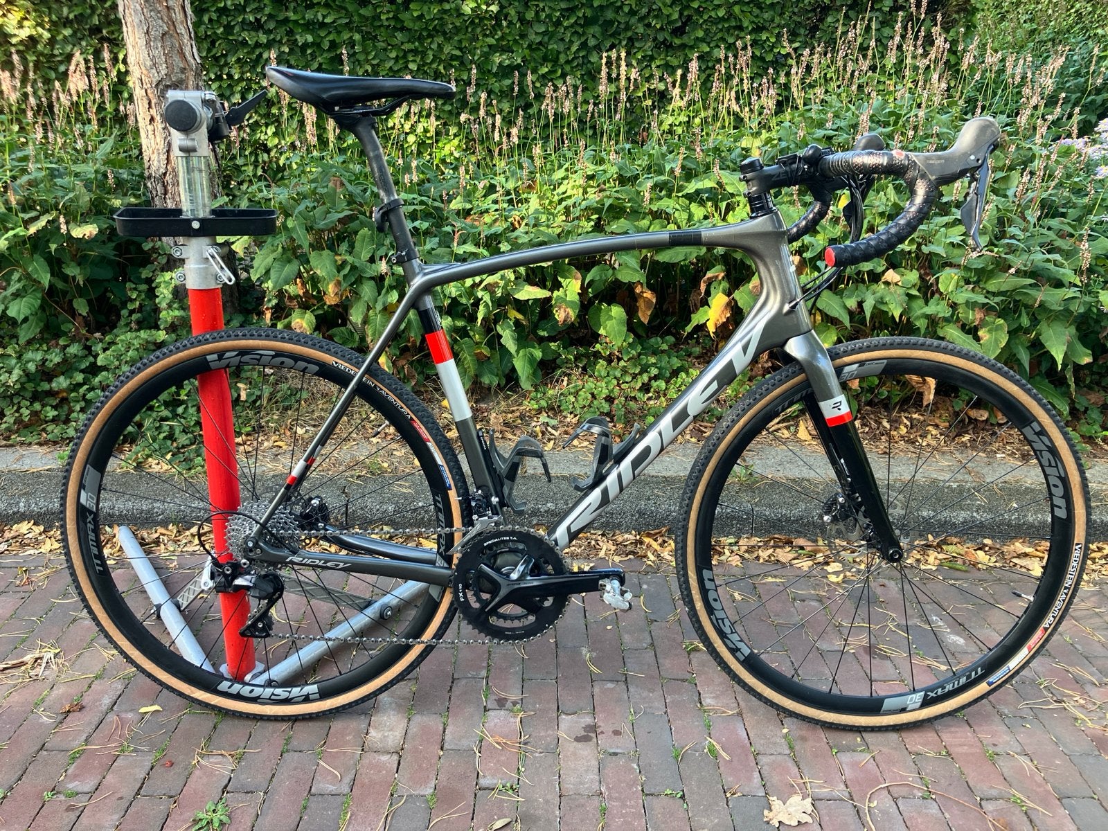 Ridley Kanzo Carbon Shimano 105 2x11 Gravelbike, maat L, 28 inch, Gebruikt, Carbon, 61 tot 65 cm