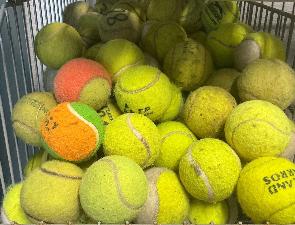 Tennisballen, Ophalen of Verzenden, Gebruikt, Bal