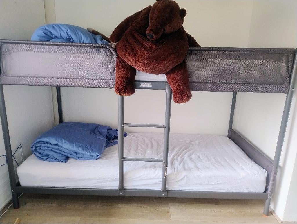eenvoudig en sterk stapelbed, Ophalen, 90 cm, Tweepersoons, Minder dan 160 cm