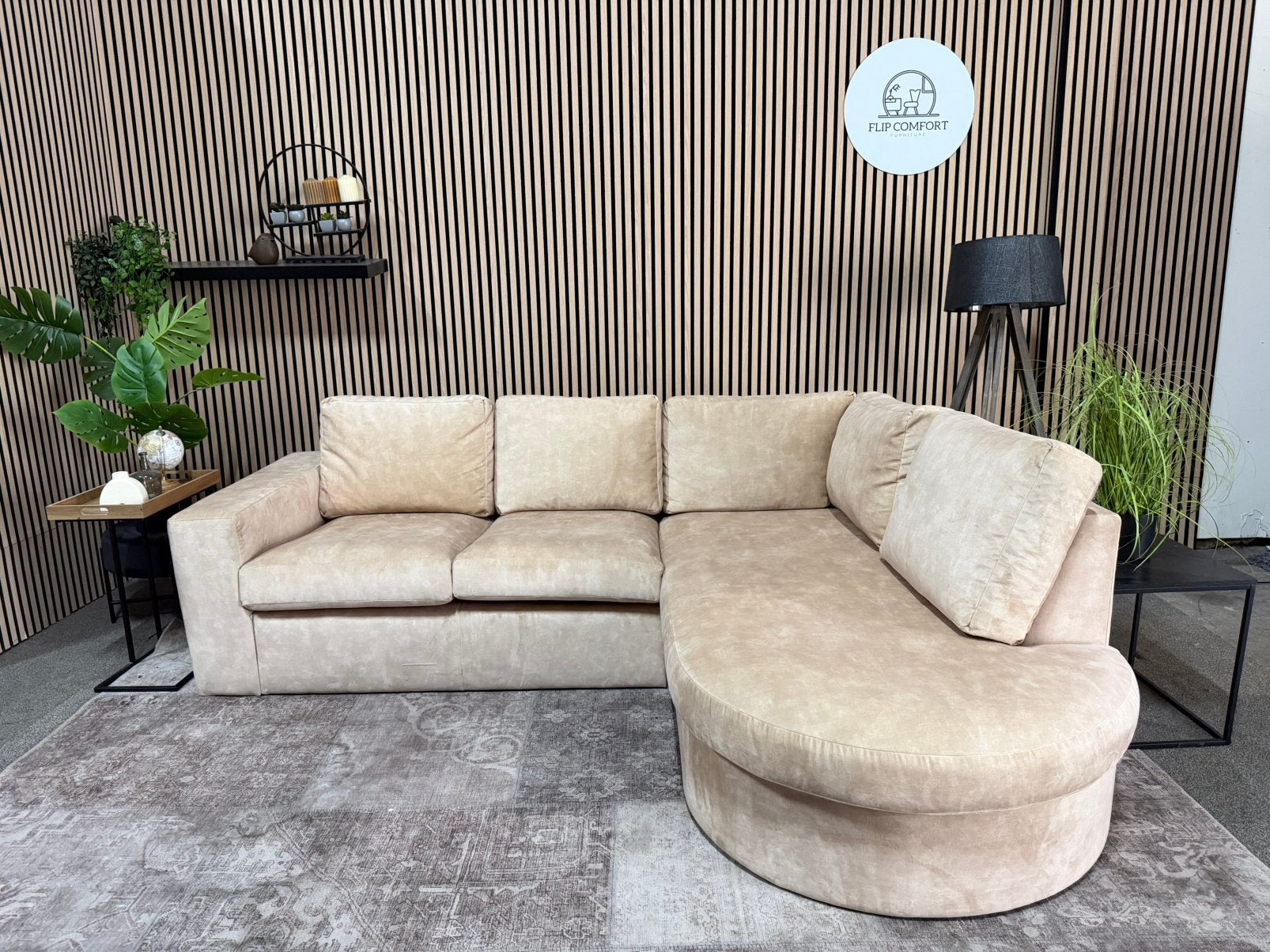“GRATIS LEVERING” Velvet organische hoekbank!, 125 tot 150 cm, Hoekbank, Ophalen of Verzenden, Zo goed als nieuw