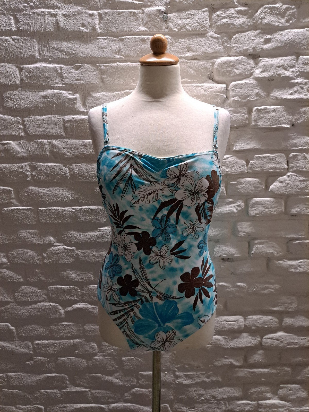 Lentiggini badpak maat 42 met bloemenprint, Lentiggini, Badpak, Zo goed als nieuw, Verzenden