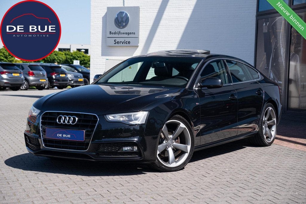 Audi A5 Sportback 1.8 TFSI S-Line Facelift|Org NL NAP|2e Eig, Auto's, Audi, Euro 5, Zwart, 4 cilinders, 4 stoelen